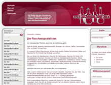 Tablet Screenshot of flaschenspezialisten.de